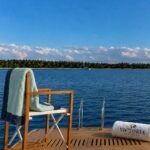 Draps de pont Victoria Yachting, sur le pont, coloris vert d’eau